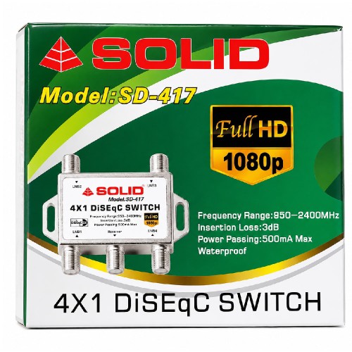 SOLID SD-417 DiSEqC 2.0 Switch - 4in1