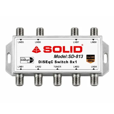 SOLID SD-813 DiSEqC 1.1 Switch - 8in1