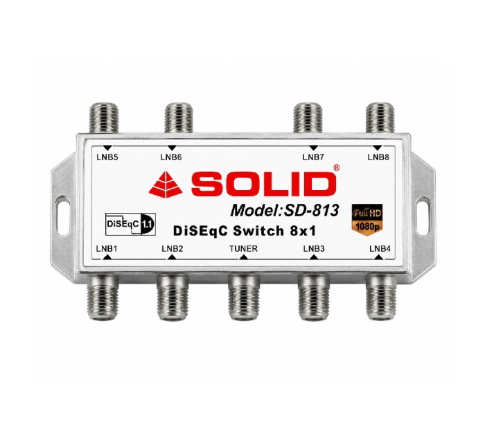 SOLID SD-813 DiSEqC 1.1 Switch - 8in1