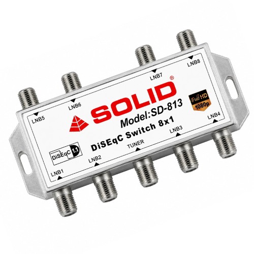 SOLID SD-813 DiSEqC 1.1 Switch - 8in1