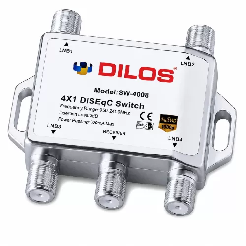 Dilos SW 4008 4in1 DiSEqC 2.0 Switch Dilos SW 4008 4in1 DiSEqC 2.0 Switch