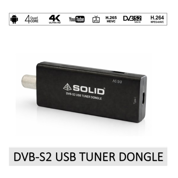 Solid DVB-S2 USB Tuner Dongle For Android
