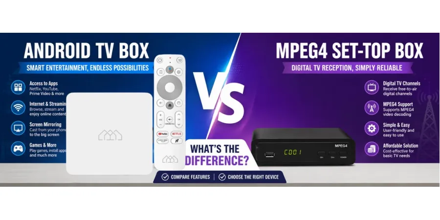 Android TV Box vs MPEG4 Set-Top Box: What’s the Difference?