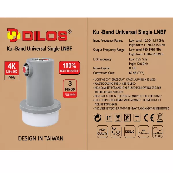 DILOS FS-414 BIG Universal Ku-Band DTH LNB