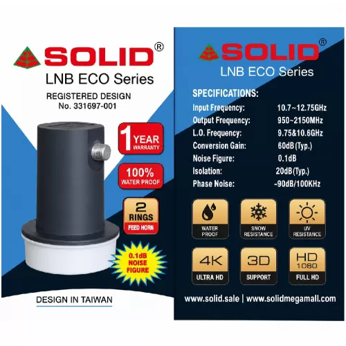 SOLID FS-414 Eco Universal DTH LNB with TI Filter