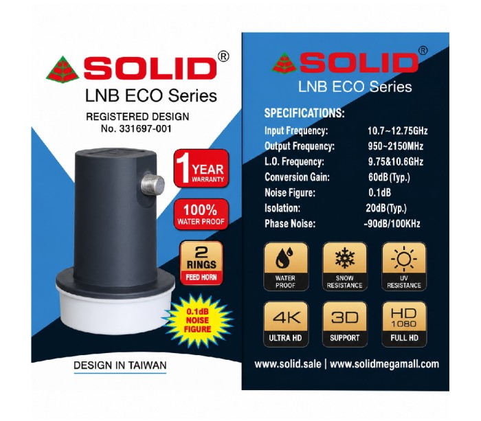 SOLID FS-414 Eco Universal DTH LNB with TI Filter