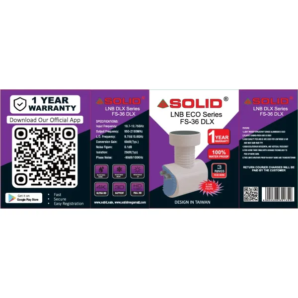 SOLID FS-36 DLX Series Universal Twin LNB