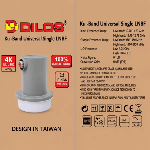 DILOS FS-414 BIG Universal Ku-Band DTH LNB
