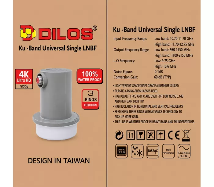 DILOS FS-414 BIG Universal Ku-Band DTH LNB