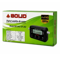 Solid SF-252 Digital Satellite dB Meter | Sat Finder | SOLID