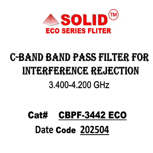 SOLID CBPF-3.400-4.200GHz C-BAND 5G PASSBAND FILTER