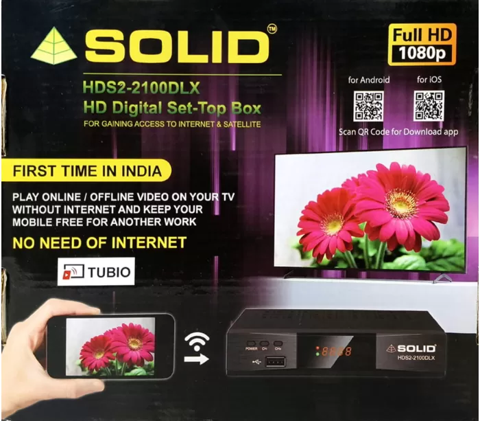 SOLID HDS2-2100DLX FULL HD DVB-S2 Set-Top Box with YouTube