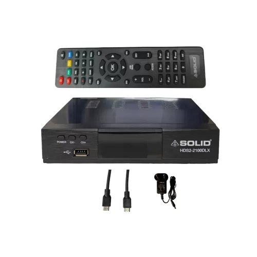 SOLID HDS2-2100DLX FULL HD DVB-S2 Set-Top Box with YouTube