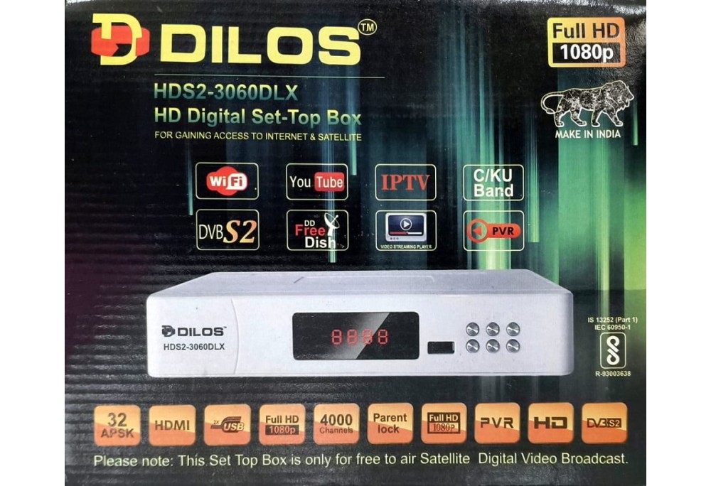 Buy DILOS HDS2-3060DLX FULL HD DVB-S2 SET-TOP BOX