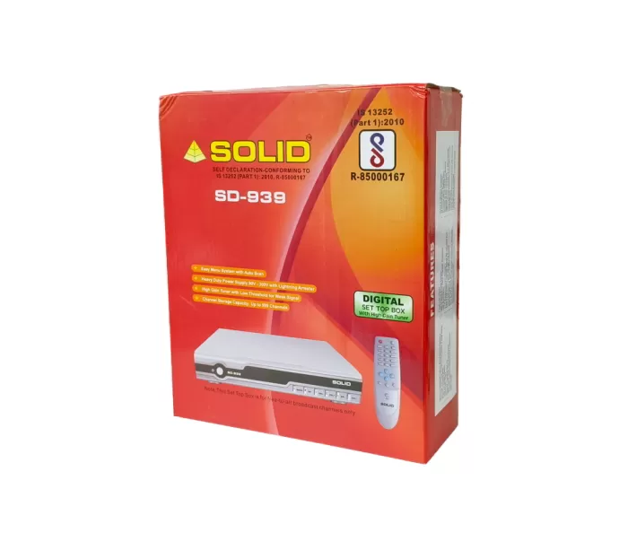 SOLID SD-939 DVB-S MPEG-2 BIS FTA Set-Top Box